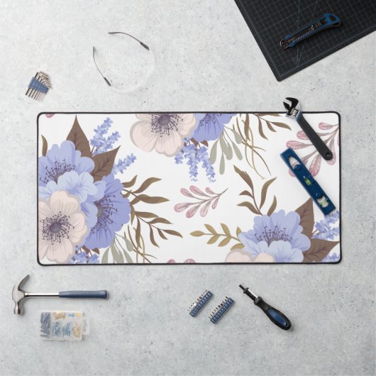 Schöne Lila Blume Schreibtischunterlage (Arbeitsplatz)