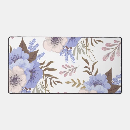 Schöne Lila Blume Schreibtischunterlage (Vorderseite)