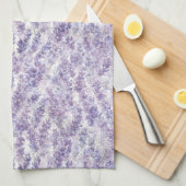 Schöne lila Blumen Brautparty Geschirrtuch (Viertel Falte)