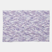 Schöne lila Blumen Brautparty Geschirrtuch (Horizontal)