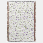 Schöne lila Blumen Decke (Vorderseite Vertikal)