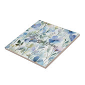 Schöne lila Blumen Fliese (Seite)