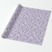 Schöne lila Blumen Geburtstag Geschenkpapier (Ungerollt)