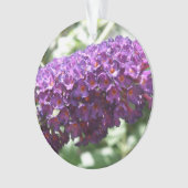 Schöne Lila Buddleia-Blume Akrylisches Ornament (Vorderseite)