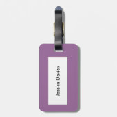 Schöne Lila Buddleia Blume Custom Tag Gepäckanhänger (Rückseite vertikal)