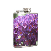 Schöne Lila Buddleia-Blume Flachmann (Rechts)