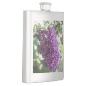 Schöne Lila Buddleia-Blume Flachmann (Rechts)