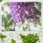 Schöne Lila Buddleia Blume Küche Handtuch (Gefaltet)
