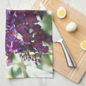 Schöne Lila Buddleia Blume Küche Handtuch (Viertel Falte)