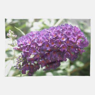 Schöne Lila Buddleia Blume Küche Handtuch