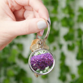 Schöne Lila Buddleia Blume Schlüsselanhänger (Hand)
