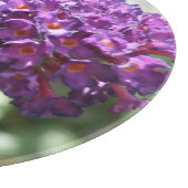 Schöne Lila Buddleia-Blume Schneidebrett (Ecke)