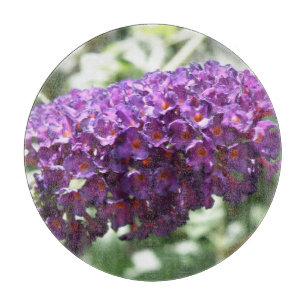Schöne Lila Buddleia-Blume Schneidebrett