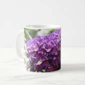 Schöne Lila Buddleia Blume Tasse (Vorderseite Links)