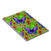Schöne Lila Butterfly Blume Wiese Notizblock (Rechte Seite)
