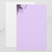 Schöne Lila Clematis Briefpapier (Vorne/Hinten)