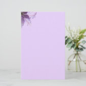 Schöne Lila Clematis Briefpapier (Stehend Vorderseite)
