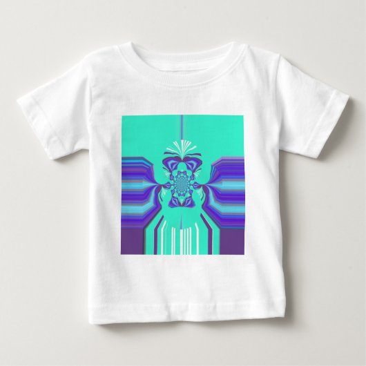 Schöne Lila Cyan Iridescent Blue Vektorfarbe Baby T-shirt (Vorderseite)
