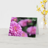 Schöne Lila Dahlia Karte (Gelbe Blume)