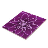 Schöne lila Dahlie-Blume Fliese (Seite)