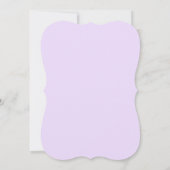 Schöne Lila Dance-Erwägung Einladung (Rückseite)