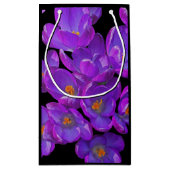 Schöne Lila Frühlingskurven Kleine Geschenktüte (Rückseite)