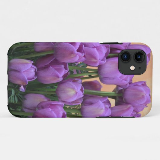 Schöne lila Frühlingstulpen Case-Mate iPhone Hülle (Rückseite (Horizontal))