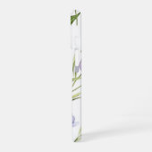 Schöne lila gelbe Blumen iPhone 16 Hülle (Linke Seite)
