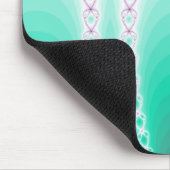 Schöne Lila, grüne Fraktal-Kette Mousepad (Ecke)