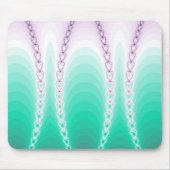 Schöne Lila, grüne Fraktal-Kette Mousepad (Vorne)