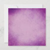Schöne Lila Hochzeit der Wasserfarben Einladung (Rückseite)