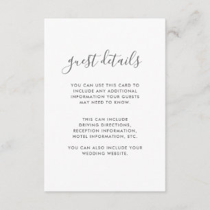 Schöne Lila Hochzeitsdetails Begleitkarte