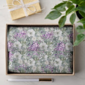 Schöne lila Hortensien & Eukalyptus Seidenpapier (Geschenk)