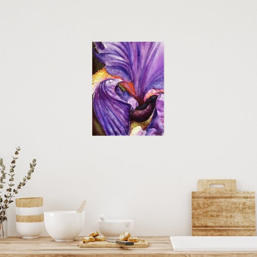 Schöne Lila Iris Art Printing Poster (Küche)