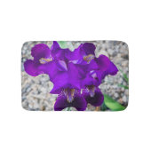 Schöne lila Iris Badematte (Vorderseite)