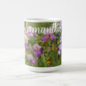 Schöne Lila Iris Blume Blumengarten Frauen Kaffeetasse (Mittel)