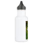 Schöne lila Iris-Blume Trinkflasche (Links)