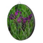 Schöne Lila Iris Dartscheibe (Vorderseite rechts)