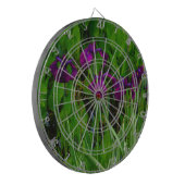 Schöne Lila Iris Dartscheibe (Vorderseite Links)