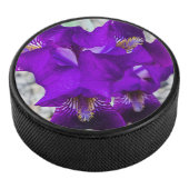Schöne lila Iris Eishockey Puck (3/4)