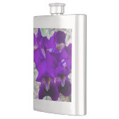 Schöne lila Iris Flachmann (Links)