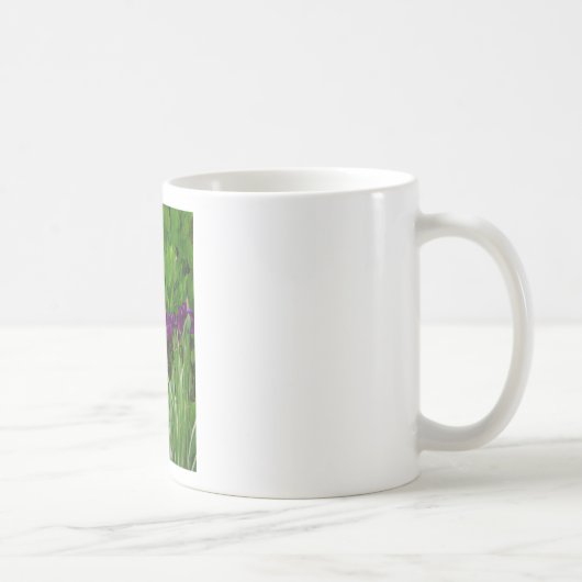 Schöne Lila Iris Kaffeetasse (Rechts)