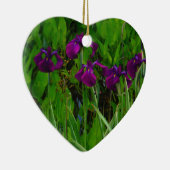 Schöne Lila Iris Keramik Ornament (Rechts)