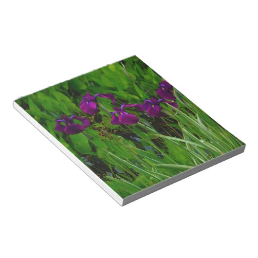 Schöne Lila Iris Notizblock (angewinkelt)