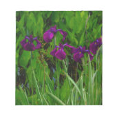 Schöne Lila Iris Notizblock (Vorderseite)