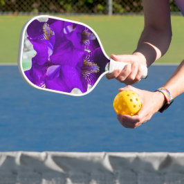 Schöne lila Iris Pickleball Schläger