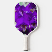 Schöne lila Iris Pickleball Schläger (Rückseite)