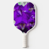 Schöne lila Iris Pickleball Schläger (Vorderseite)