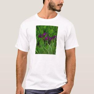 Schöne Lila Iris T-Shirt