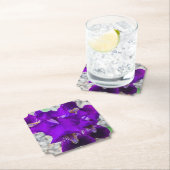 Schöne lila Iris Untersetzer (Vor Ort)